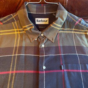Barbour Men’s Regular Fit Flannel Shirt, XL